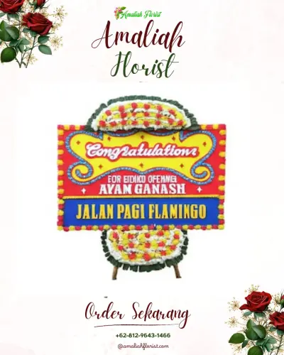 Bunga Papan Congratulation di Kebon Jayanti